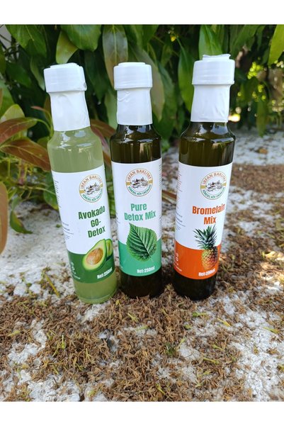 irfan bakliyat Avokado Go-detox 250 Ml--pure Detox Mix 250 Ml-- Bromelain Mix 250 ml