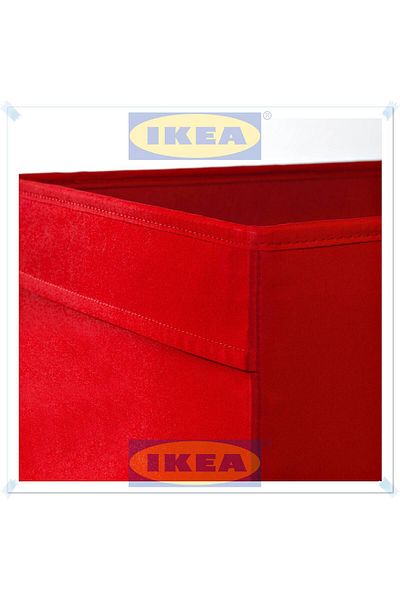IKEA Dröna Red Storage Box, Organizer, 33X38X33 cm