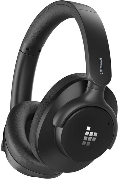 Tronsmart Q20S Hybrid ANC Headphone Wireless with Mic 60H Playtime Deep Bass Custom EQ via App Black