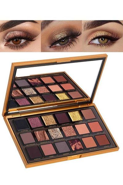 Loveme Okyle Eyeshadow Palette, 18 Colors Matte and Shimmer