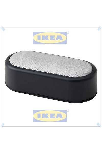 IKEA Fruktplockare Black Yarn and Feather Collector, 12X6X4 cm