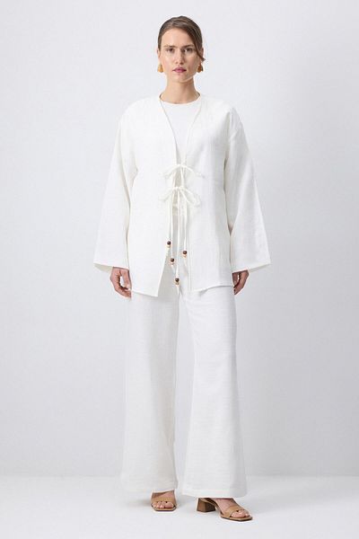 Touché Privé Front Tie Kimono Pants Suit