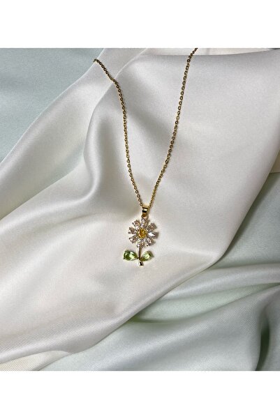 Orvix Accessories سلسلة ذهبية ديزي التطريز تحت عنوان المرأة قلادة الصيف قلادة...