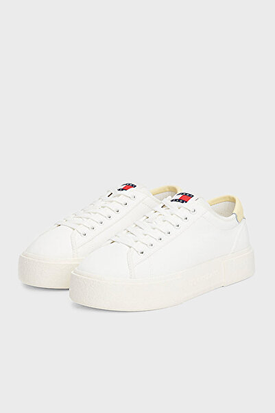Tommy Jeans Platform Canvas Sneaker Ayakkabı AYAKKABI EN0EN02792 YBL