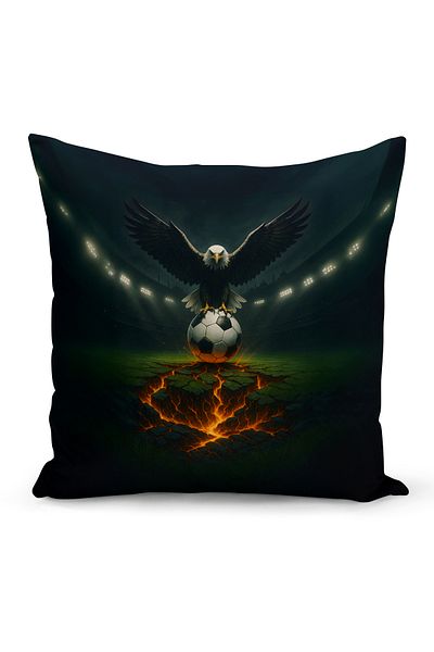 Bertille Home Copil Bebeluș Negru Alb Fan Fotbal Seria Husă de pernă (Husă de pernă)