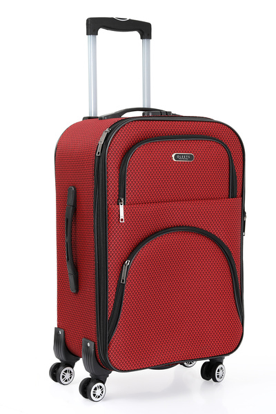 OLEETS 8 Tekerli Su Geçirmez Kumaş Orta Boy Valiz