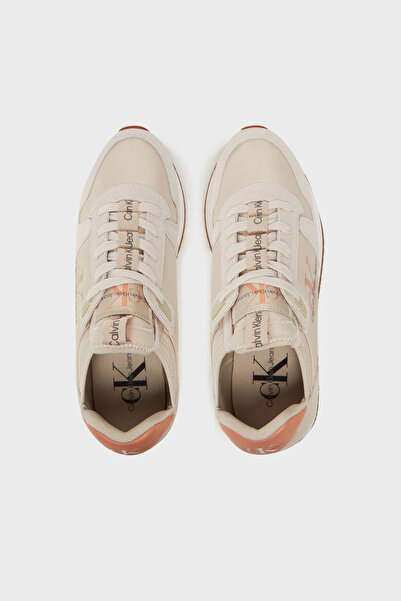 Calvin Klein Logolu Süet Detaylı Sneaker Ayakkabı YW0YW0084002Z AYAKKABI YW0YW00840 02Z