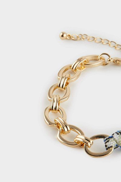 DeFacto Women's Blue Detailed Gold Bracelet F1123Axns