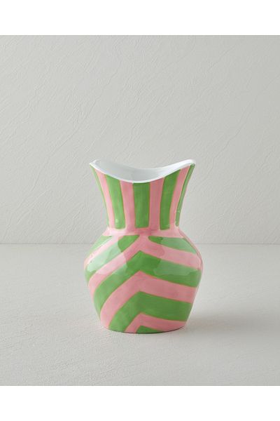 English Home Κεραμικό Βάζο Alda 22 cm Πράσινο-Μπεζ