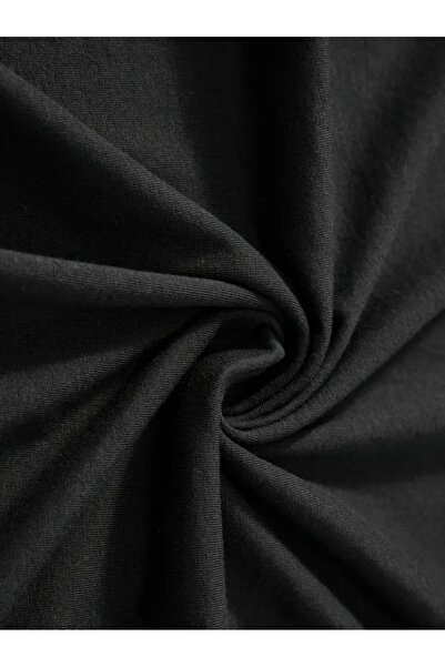 mooodcase Unisex Oversize Μαύρο T-Shirt Crew λαιμόκοψη κοντομάνικο βαμβακερό Keep Calm με μοτίβο