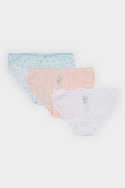 DeFacto Girl's Floral 3-Piece Slip Panties E7071A825Sp
