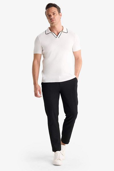DeFacto Modern Fit Short Sleeve Knitwear Polo T-Shirt C4984Ax25Sm