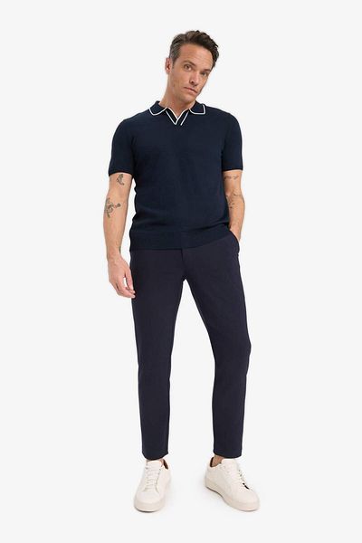 DeFacto Modern Fit Short Sleeve Knitwear Polo T-Shirt C4984Ax25Sm