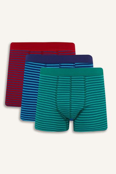 DeFacto Regular Fit Striped 3-Piece Boxer E7213Ax25Sm