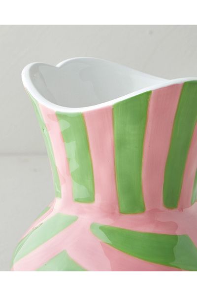 English Home Κεραμικό Βάζο Alda 22 cm Πράσινο-Μπεζ
