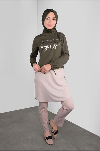 Alvina 41230 Μοντέλο με τυπωμένο και δαντέλα τουνίκ