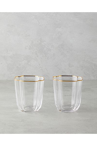 English Home Reina Glass 400 ml Transparent-Gold (08.04.2025)