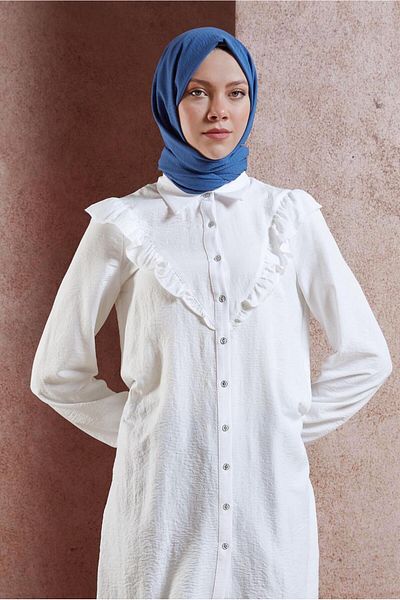 Alvina ALVINA 8115 Model Bumbac Ayrobyn Şal