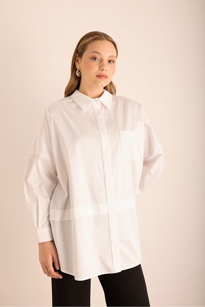 Aker Cotton Tunic with Shoulder Tape Processing Detail