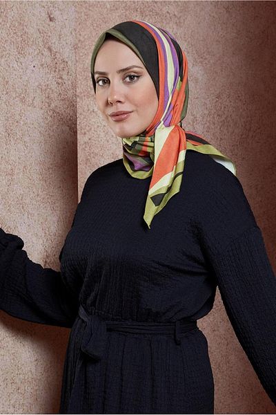 Alvina Φουλάρι ALVİNA με γεωμετρικό σχέδιο 8440