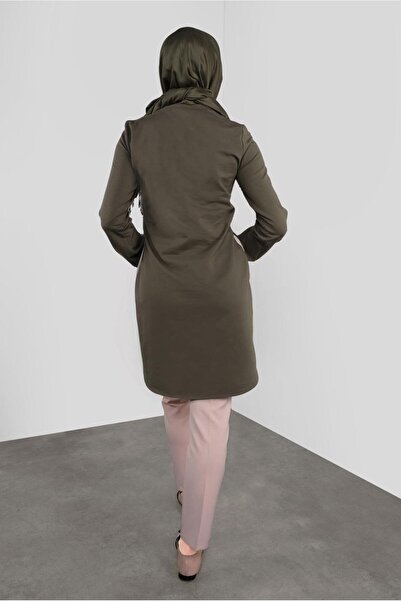 Alvina 41230 Model Printed and Lace-Up Tunic