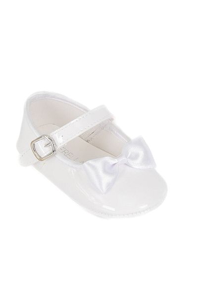 SIRRI Baby Girl White Ballerina Shoes