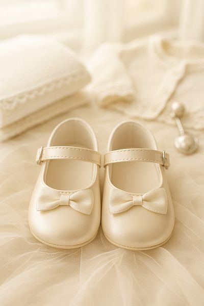 SIRRI Baby Girl Ecru Babette Shoes