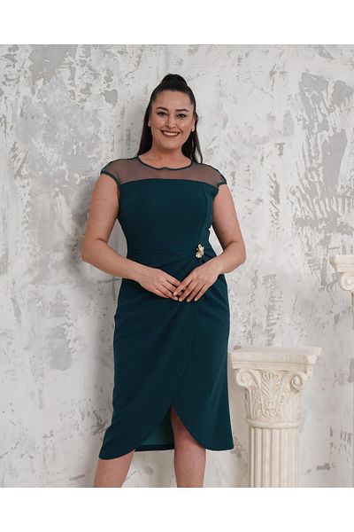rotop Rochie eleganta Ilinca, culoare verde, Marime 50