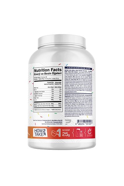 Proteinocean Whey Protein White Rooted - 1.6kg - 64 Serve