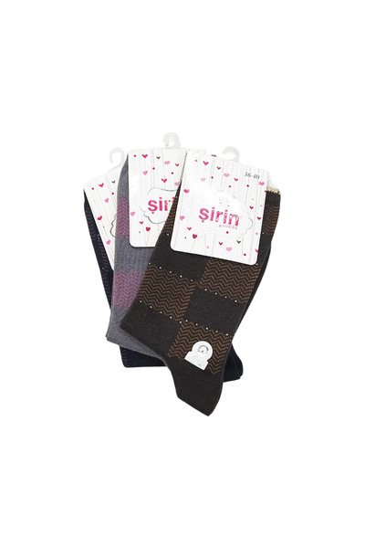 Narnuga Mi̇raxx Cute Socket Patterned Lycra 7150 3 Pieces