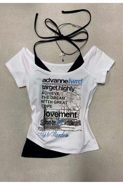 DEEFWEAR Trend Halter Neck εμπριμέ Crop Top