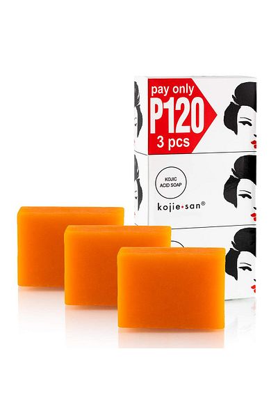 Kojie San 3-Piece Skin Lightening Soap Yellow 3x100grams