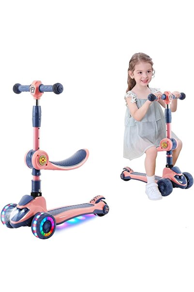 Arabest Kids Scooter,3 In 1 Children Scooter with Flashing Wheel,Kick Scooter...