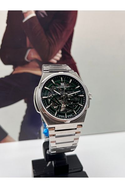 Momentus Skeleton Automatic Mens Wrist Watch 5 Atm Waterproof with 3 Years Warranty