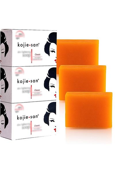 Kojie San 3-Piece Skin Lightening Soap Yellow 3x100grams