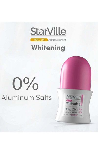 starville Starville Roll-On Whitening and Deodorant with Coconut Scent 60ml