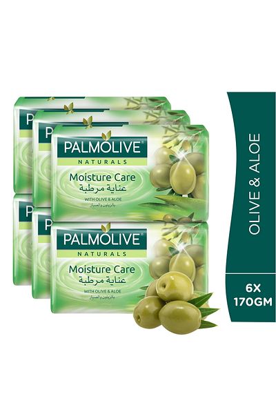 Palmolive Naturals Bar Soap Aloe Extract & Olive Oil Value Pack 6 x 170 g