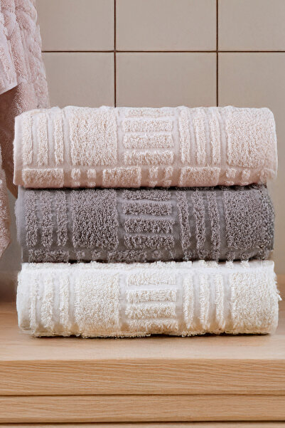 My Catherine Set of 4 High Quality Thick 100% Cotton Hand Towels & Face Towels (50X90 Cm, 280 Gr/Piece)
