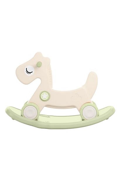 FULLJOY 2-in-1 Rocking Horse for Toddlers with Detachable Balance Board and Footrest