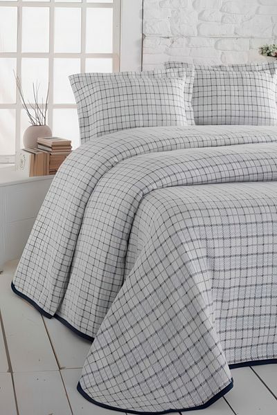 GAMA HOME Jacquard Double Bed Cover / with Special Design Bag / with Different Color and Pattern Options