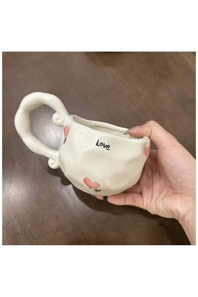 Generic Pink Hearts Decorated Ceramic Mug