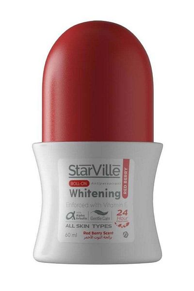 starville Starville Roll-On for Whitening and Eliminating Sweat with Red Berry Scent 60ml