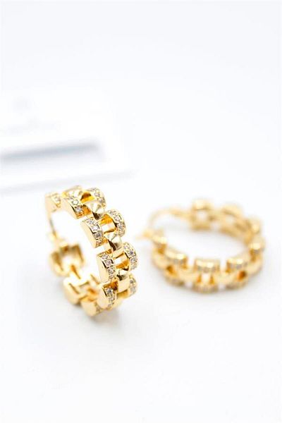 Royaleks RL Hoop Earrings - Gold