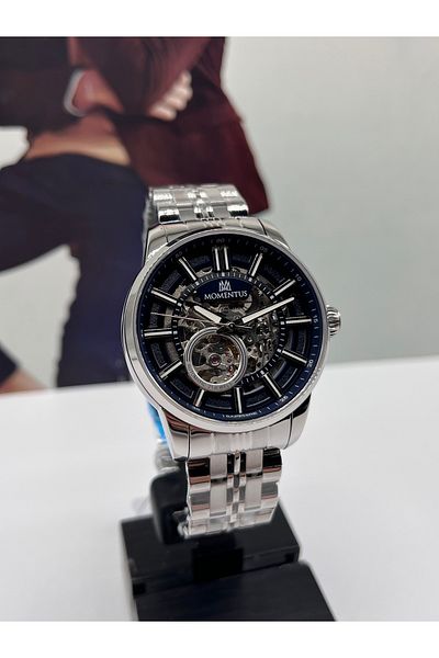 Momentus Skeleton Automatic Mens Wrist Watch 5 Atm Waterproof with 3 Years Warranty