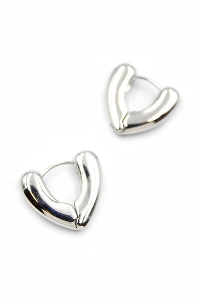 Royaleks Heart Earrings - Silver