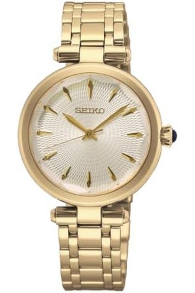 Seiko SRZ554P1 Women's Analogue Quartz Watch with Stainless Steel Strap