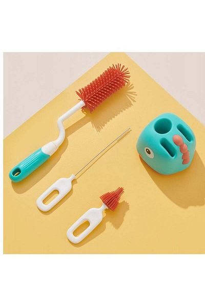 Yelajoy Cup Brush Set, 360° Rotating Cleaning, Can Brush Nipples and Straws, Suitable for Bottle Cleaning