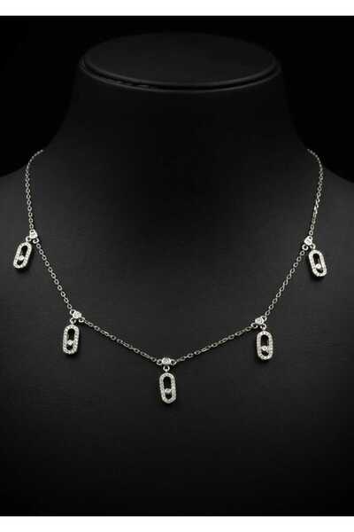 H&S AKSESUAR ÇOKLU SİLVER MESSİKA KOLYE