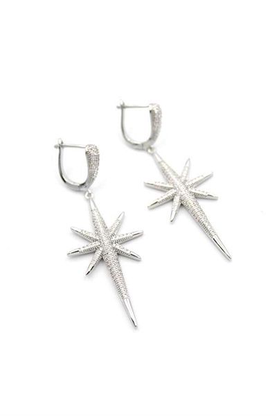MR RZN STORE North Star Earrings - Silver