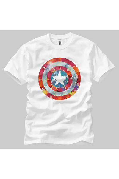 Built By Crazy Kapetan Amerika Kamuflažna Unisex Majica